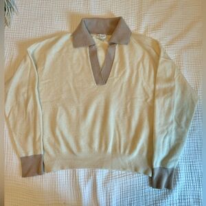 Club Monaco Cashmere Polo Sweater | Size Medium